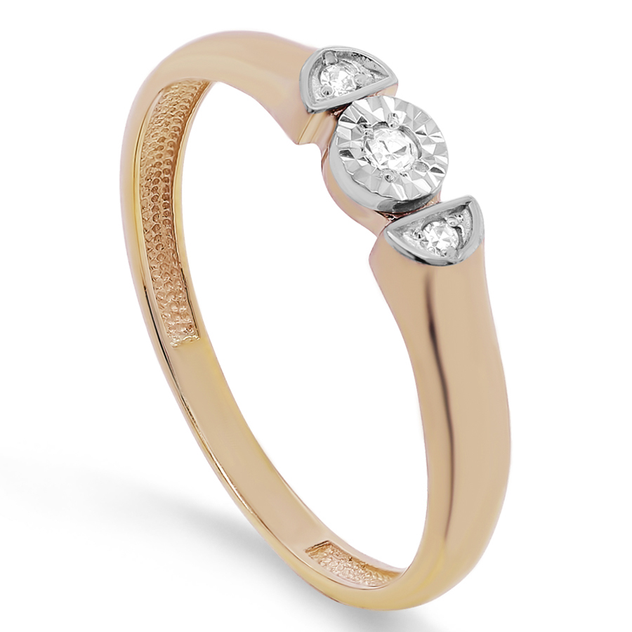 Кольцо, золото, бриллиант, 11-01491-1000